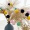 Easter Pom Pom Garland Decorations, 3 Pack 30 Balls Pastel Felt Ball Garlands Colorful Hanging for Wall Window Classroom Birthday Party Home Decor